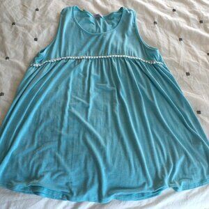 WHITE BIRCH Teal Sleeveless Top XL